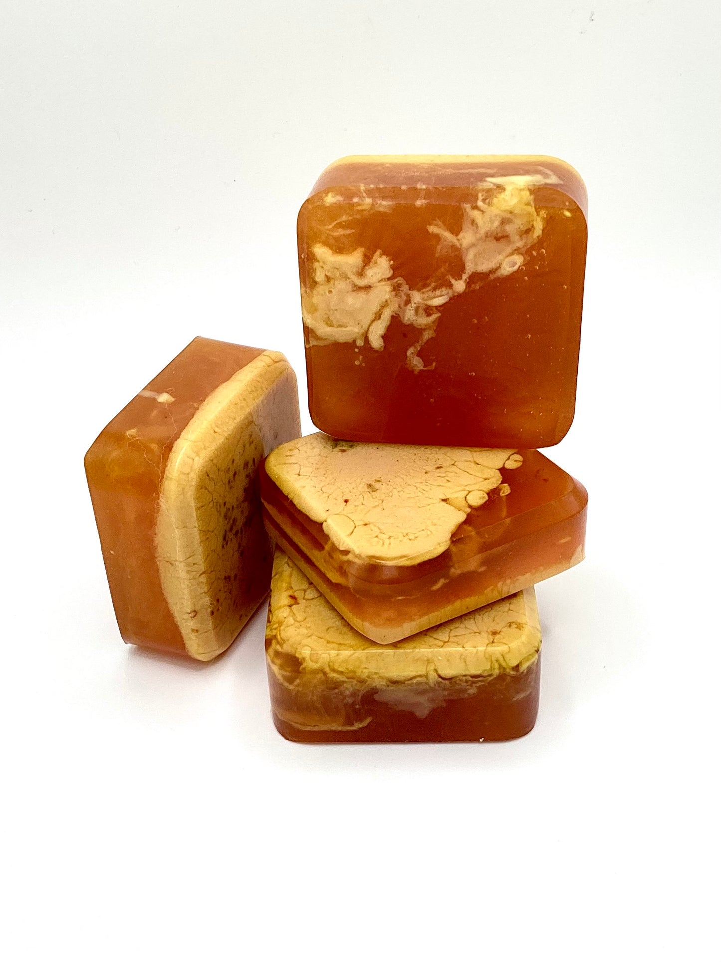 Abela Aritsan Orange Turmeric Tone - Honey Healing Soap 2”x 2” Square 2 Oz.- 57g