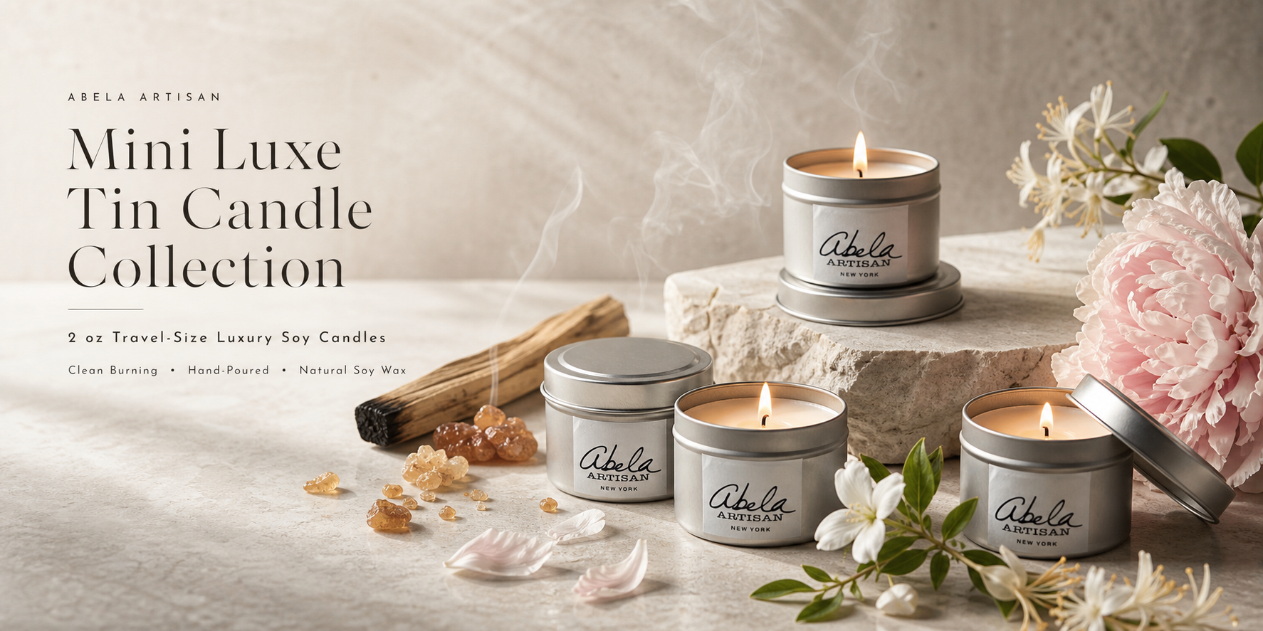 MINI LUXE TRAVEL CANDLE-2OZ TIN