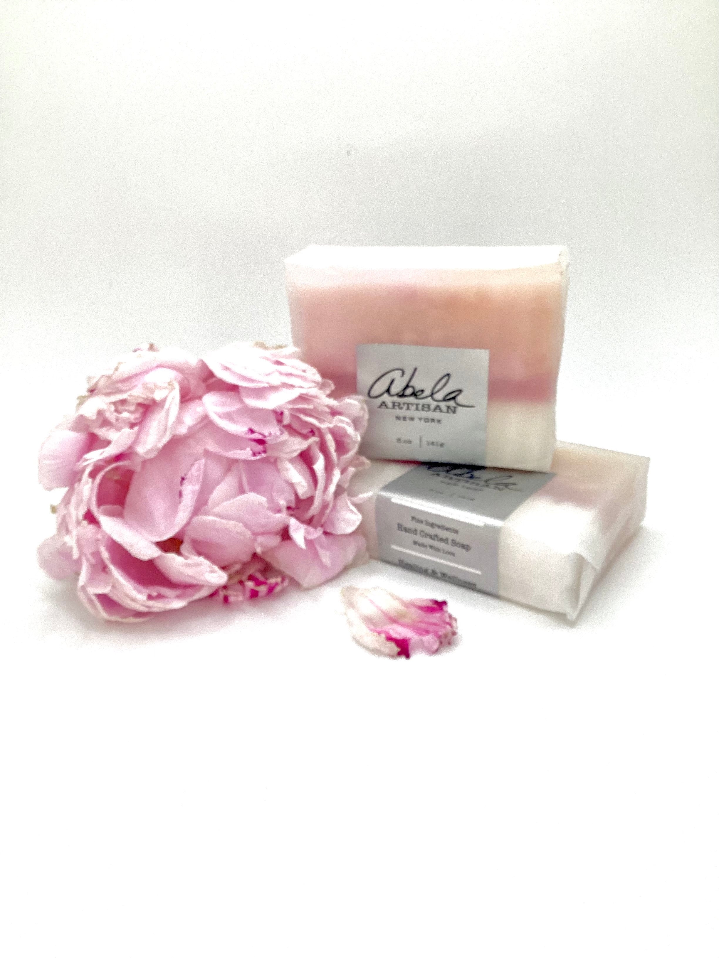 Abela Artisan “PEONY” Perfumed Bath Soap Bar | 5 oz.-141g.