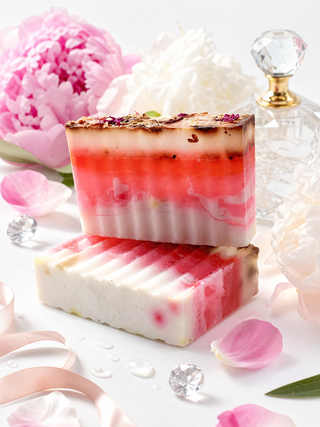 Abela Artisan “PEONY” Perfumed Bath Soap Bar | 5 oz.-141g.