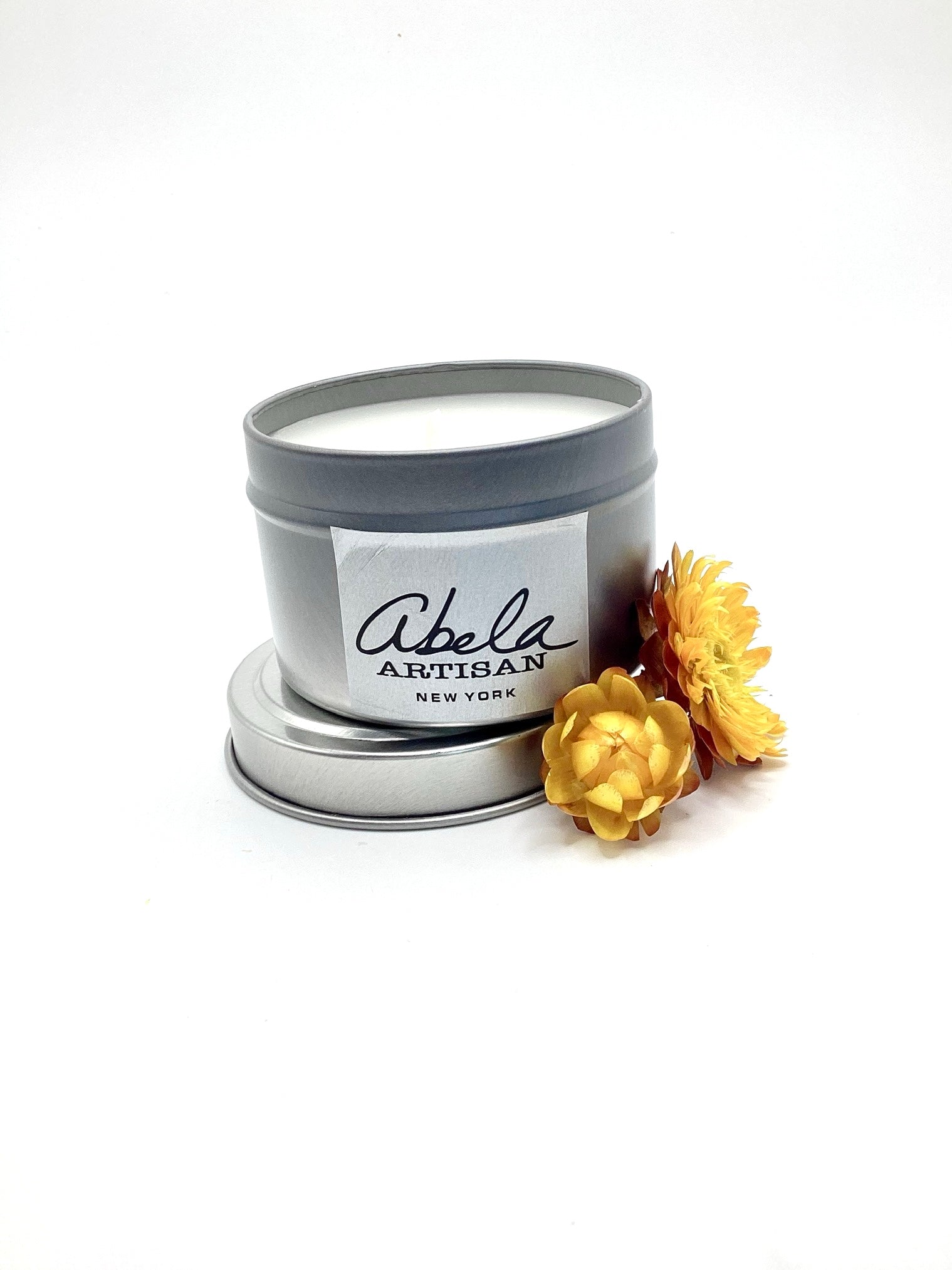 Abela Artisan Honeysuckle & Jasmine Scented Candle – 4 oz Travel Tin