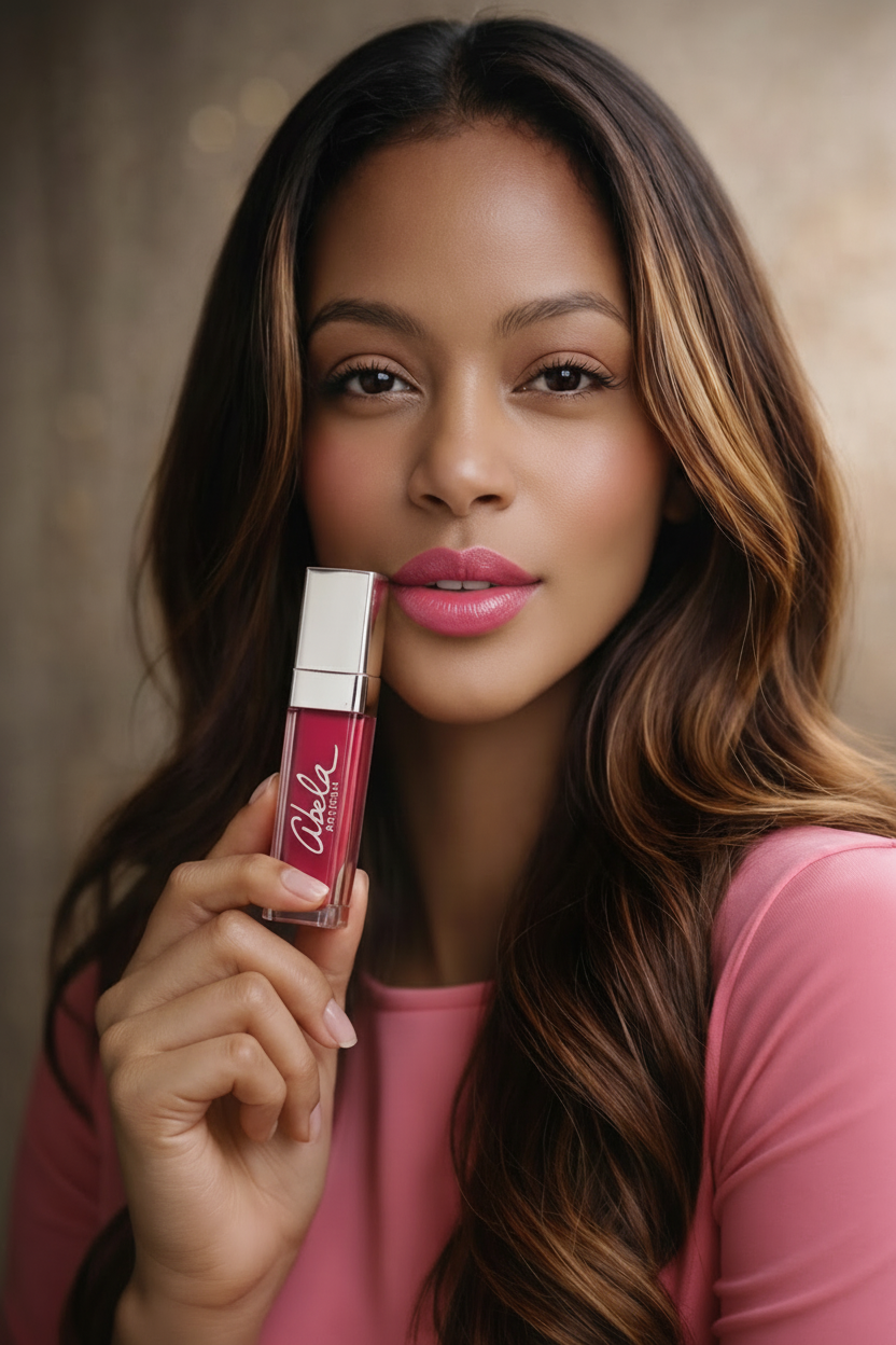 Abela Artisan - “Peppy Pink Hydrating Clear Lip Gloss-10ml