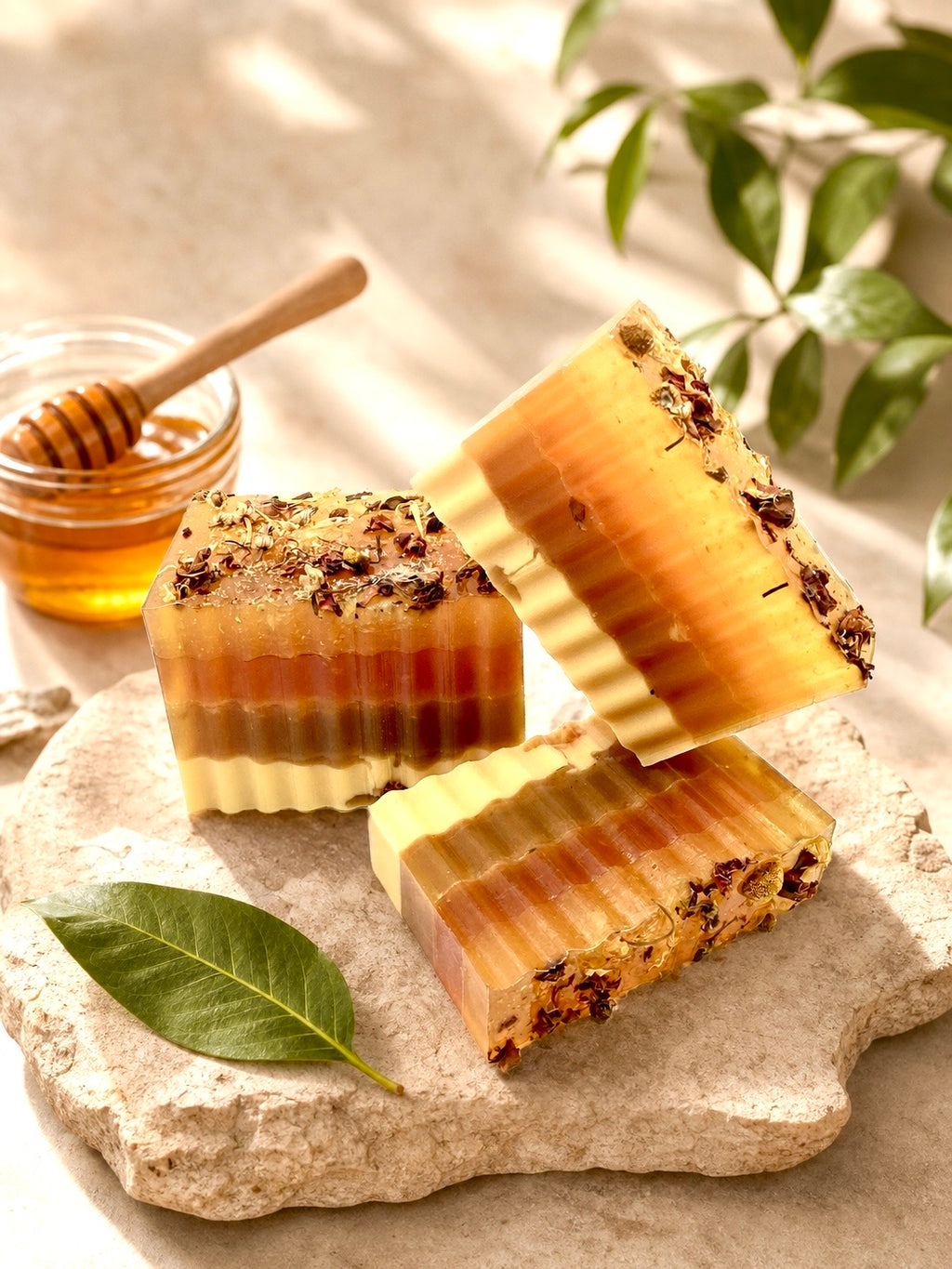 Artisan Orange Turmeric Tone - Honey Healing Soap Bar 5 oz - 141 g.