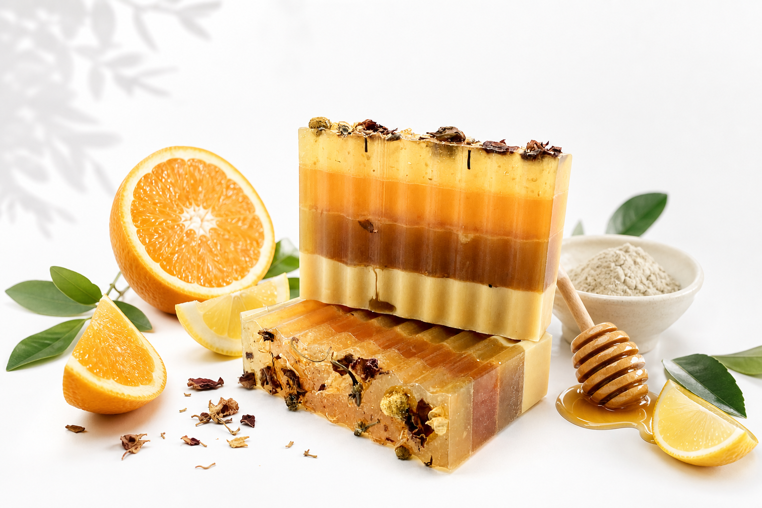 Artisan Orange Turmeric Tone - Honey Healing Soap Bar 5 oz - 141 g.