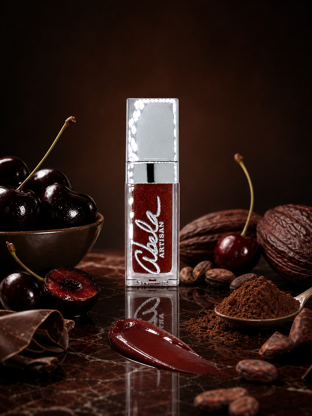 Abela Artisan - Mocha Cherry Hydrating Lip Gloss -10ml