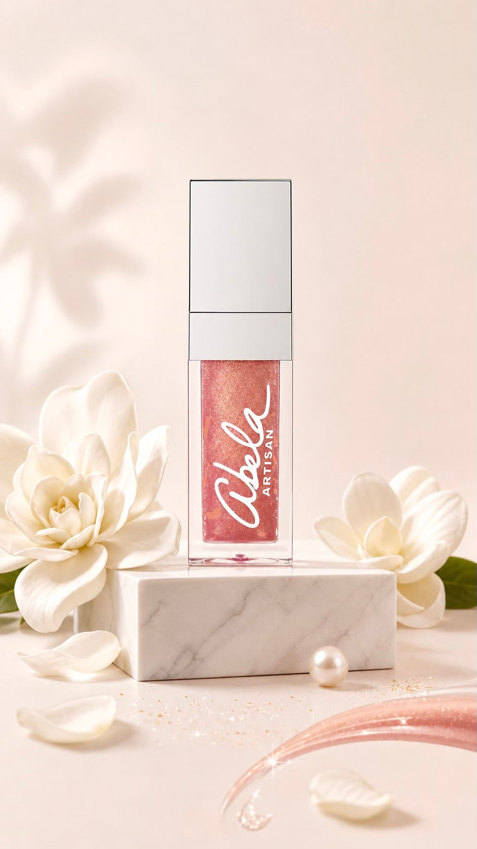 Abela Artisan Pink Aura Shimmer Hydrating Lip Gloss | 10ml