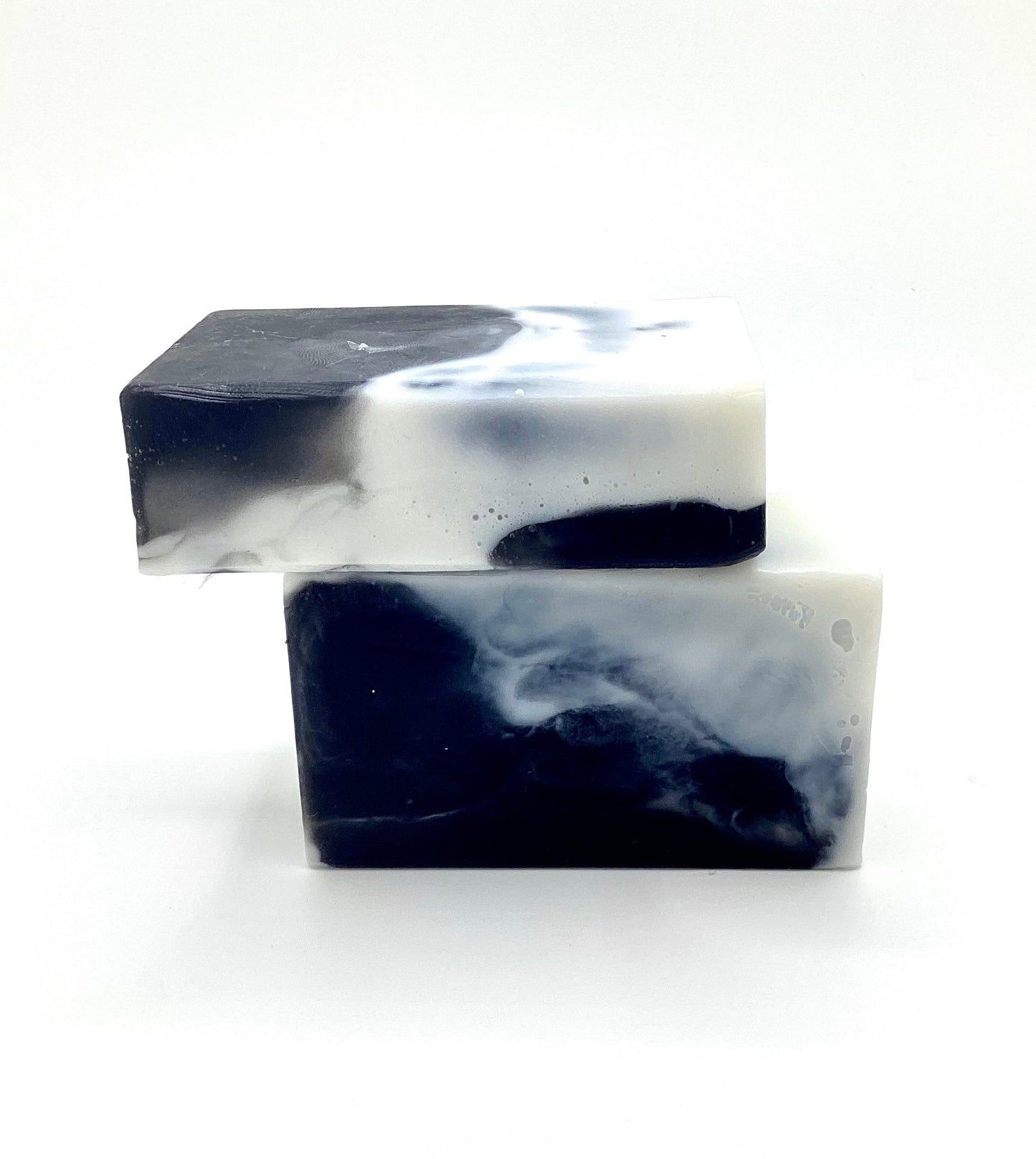 Abela Artisan CHARCOAL CLAY TEA TREE MARBLE Detoxing Exfoliating Body Soap Bar 5Oz.