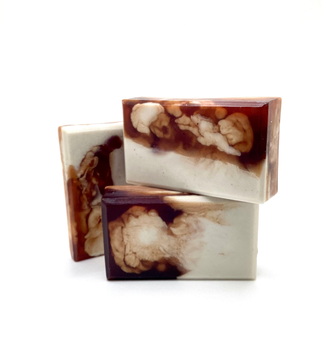 Coco Clay Swirl Moisturizing Anti Aging Acne Fighting Face -Body Soap Bar 5 Oz.- 141g.