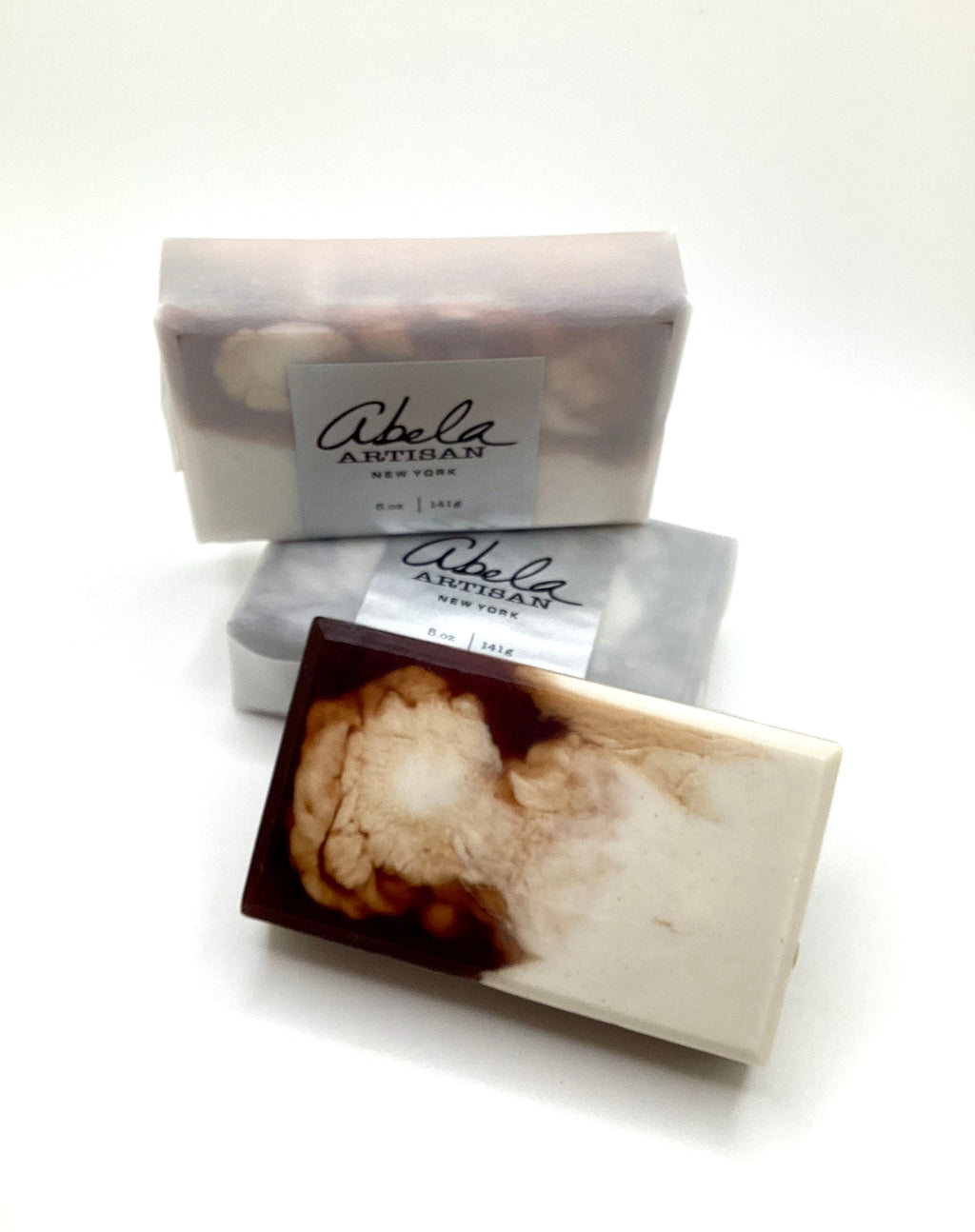 Abela Artisan “COCO CLAY” Marble - Detoxing Exfoliating- Face -Body Soap Bar 5 Oz.- 141g.