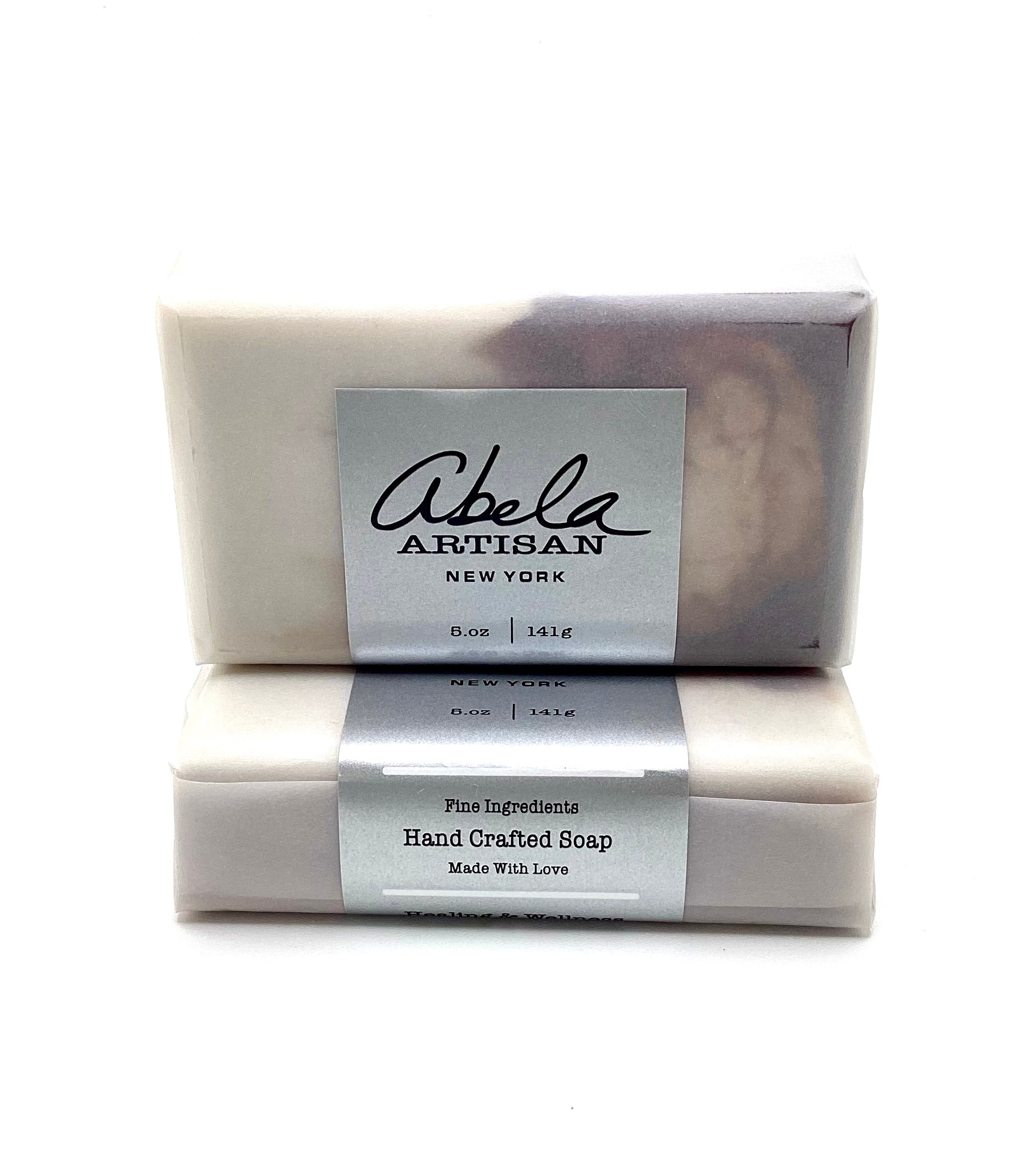Abela Artisan “COCO CLAY” Marble - Detoxing Exfoliating- Face -Body Soap Bar 5 Oz.- 141g.