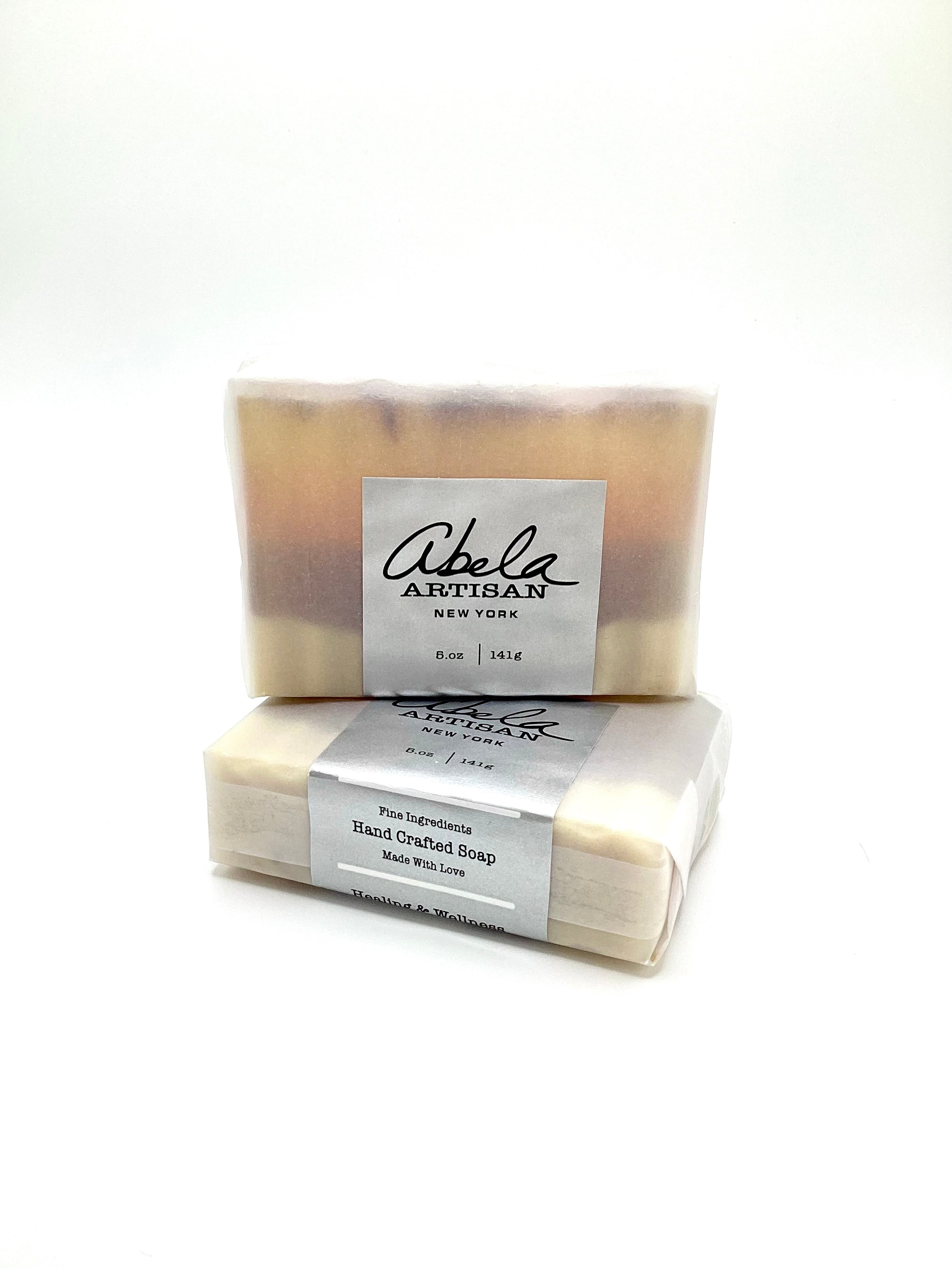 Abela Artisan Orange Turmeric Tone - Honey Healing Soap Bar 5 oz - 141 g.