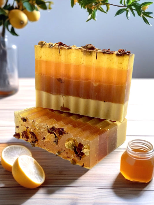 Abela Aritsan Orange Turmeric Tone - Honey Healing Soap Bar 5 oz - 141 g