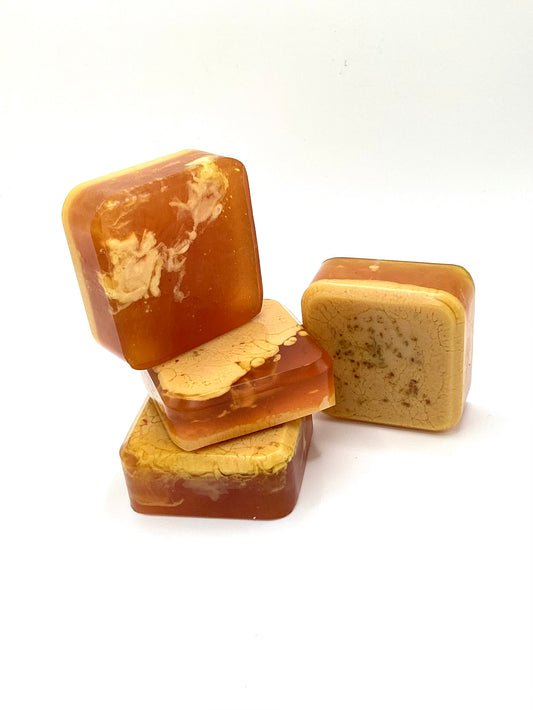 Abela Aritsan Orange Turmeric Tone - Honey Healing Soap 2”x 2” Square 2 Oz.- 57g