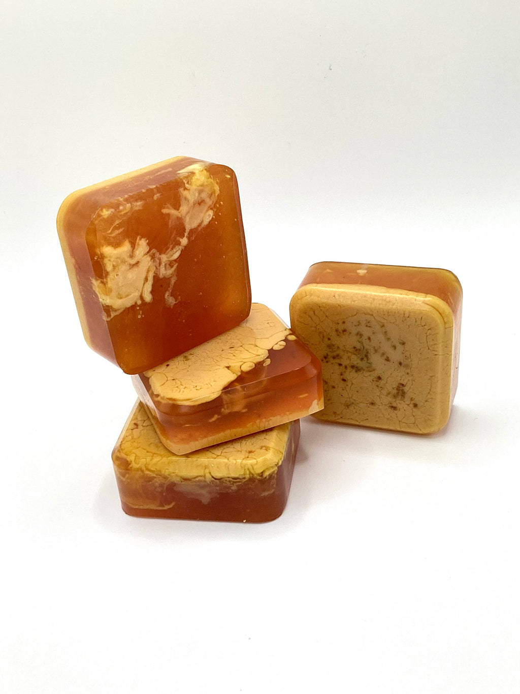 Abela Artisan “MINI LUXE TURMERIC-CITRUS” -Healing Wellness Soap Bar.  2”x2”, 3oz- 84g.
