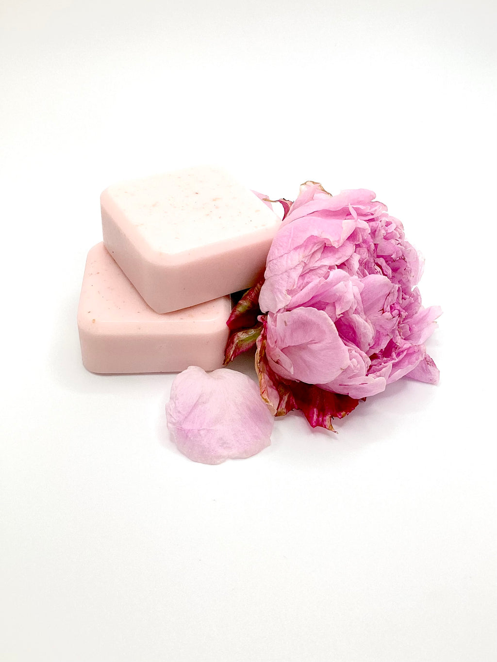 Abela Artisan “MINI LUXE PEONY- Perfume Hand Soap”  2”x2”, 3oz.- 84g.